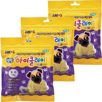 아모스 5000 탱탱아이클레이 파우치 110g, 보라, 3개