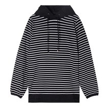 베스띠벨리 괴정 21F/W 스트라이프 후드 티셔츠 BDI2834BK