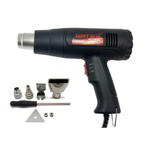 MTK 히트 건 핫 건 히트 에어 건 강력 1800W 2 단계 풍속 4 종류 노즐 부착 핫 에어 건 풍량 전환 기능 첨부 열풍기 어태치먼트 부착 삼각 스크레이버 부착 PSE 인증 일본어 메뉴얼 첨부 DIY 수리 보수 일요일 목수 건조 박리 가공 HT1800