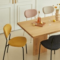 한샘 엠마 이지클린 패브릭 체어 2P (6종/택1), 화이트, 오트밀(A)