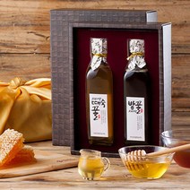 지리산 김일권의 토종꿀 2종 선물세트 (토종 꿀 100% 밤꿀+때죽꿀 총 800g), 1, 밤꿀 400g+때죽꿀400g+지함포장+보자기포장