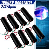 1000kv 400kv 펄스 인버터 고전압 발생기 dc 고전압 모듈 부스트 코일 모듈 아크 펄스 발생기 0.5a-1a 3.7v-6v, 8개 1000kv