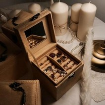 쥬얼리 박스 귀걸이 보관함 악세 서리 정리대 사리 거치대, 블랙