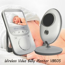 2.4 인치 무선 LCD 비디오 베이비 모니터 음악 인터콤 야간 투시경 온도 워키 토키 시터 VB605, AU plug, 02 AU plug