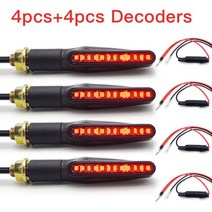 2pc 12 LED 턴 시그널 오토바이 라이트 야마하 tdm 850 혼다 x4 스즈키 v 스트롬 650 KTM 50cc 모토 액세서, 24 HON-4PCS-000