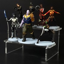 아크릴 계단형받침대 05번 - 아크릴 투명진열대 아크릴받침대 계단형받침대 피규어 건담 레고 소니엔젤 넨도로이드 진열대 받침대 아크릴거치대, 엠블럭 계단형받침대[5T] 5번, 1개