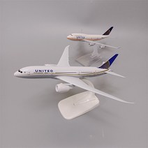 다이캐스트 항공기 모델 인테리어 합금 금속 미국 에어 유나이티드 항공 b787 b747 비행기 유나이티드 보잉 787 747 항공 다이, 20cm