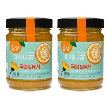 꽃샘 피어나차 국화 앤 유자, 350g, 2개