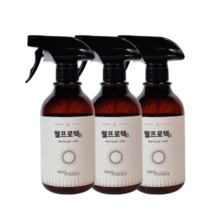 무알콜 살균제 침구 벽지 침대 화장실 베란다 곰팡이 예방 항균 항바이러스 웰프로텍S 500mL, 500mL 3개