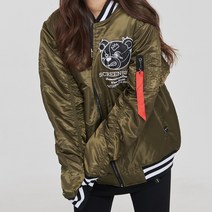 J5115 무니크영 스몰 베어 포인트 패딩 봄버 자켓