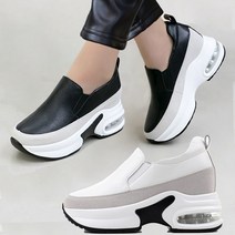 가죽 슬립온 고퀄 스니커즈 키높이 속굽 운동화