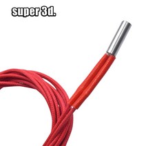 3D프린터부품 12V/24V 40W 50W 세라믹 카트리지 히터 6x20mm 1M /2M 케이블 3D 프린터 프린트 헤드 유도, 02 24V40W 1M Red, 한개옵션1