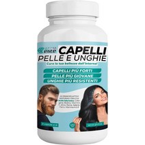 Italian Elite 엘리트 모발 피부 및 네일 보충제 .120 히알루 론산 비오틴 콜라겐 비타민 A C D3 및 아연 구리 및 셀레늄 캡. 안티 -폴링 안 주름, 3개