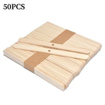 원목 나무 세정제 코팅 105 개/대 간장 왁스 코어 짠 코튼 원래 무연 캔들 Wicks 등유 램프 라인 나무 액세, 09 50PCS-Wooden