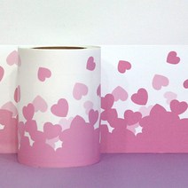 현대시트 접착식 몰딩시트 띠벽지, 러블리하트(HT-20984)-1M