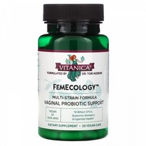 Vitanica 비타니카 펨이콜로지 배지널 프로바이오틱스 100억 CFU FemEcology Vaginal Probiotic 30캡슐