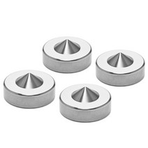 북쉘프스피커 모니터 오디오 스피커 4pcs 스테인레스 스틸 충격 스파이크 책장 상자, 4pcs 매트