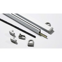 사각 족자봉 (알루미늄 원형 족자봉 16mm 알루미늄봉/족자봉 /베너봉), 1. 고리 타입 1개