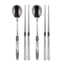 D&D Roma Korean Flatware Set for 2 디앤디로마 한식 2인세트, 그레이펄