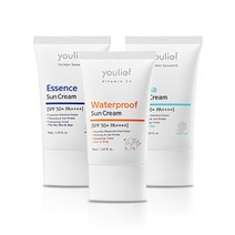 유리프 선크림 택 2종 (아쿠아/에센스/워터프루프), 아쿠아+에센스, 2개, 50ml
