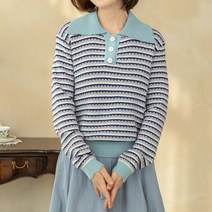 [디얼마미] 포인트 단추 니트 티셔츠 미시옷 빅사이즈 엄마옷 중년 여성 마담