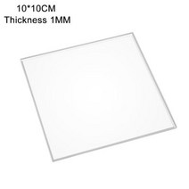 투명 아크릴 시트 반투명 보드 폴리 메틸 메타 크릴 레이트 두께 1mm9mm 크기 10x2, 10x20cm+1mm