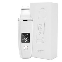 스크러버 초음파 스킨 딥 클리닝 페이스 각질 제거, 1-흰색 상자 포함