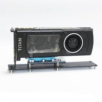 그래픽 카드 수직 90° 배치 홀더 diy gpu 카드 베이스 알루미늄 지원 3080용, 까치발