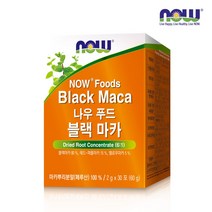 [한국공식총판] 나우푸드 블랙마카 30포 1박스 (1개월분), 2g x 30포 (60g), 1개
