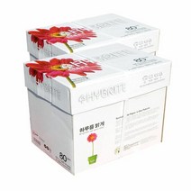 하이브라이트 A4 80g 2BOX 5000매 A4용지 복사지 사무용 A4인쇄