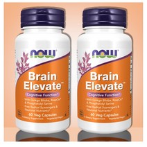 나우푸드 brain elevate 콜린 은행나무추출 글루타민 1개월분 2세트