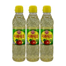 오뚜기 사과식초, 3개, 500ml