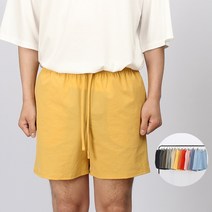 [알파메일] 13컬러 시원하고 구김없는 나일론 허리밴딩 냉장고 쿨링 4부 반바지 쇼츠