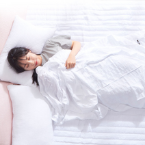 여름 인견 기숙사 이부자리 기절 마약 봄 시원한 편안한 이불 아이스 실크 에어컨 원단, 화이트