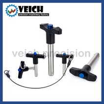 VCN117 공장 알루미늄 T-핸들 정지 위치 안전 핀 버튼 빠른 삽입 볼 헤드 잠금 로프 직경 5 25mm, [09] VCN117-25, [09] 50mm