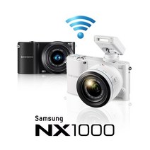 삼성 [정품] NX1000 본체 (렌즈 미포함) 2030만화소 Wi-Fi지원 [다양한 렌즈 구매가능] k, 블랙, 바디 단품[렌즈 미포함]