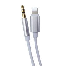자동차 차량용 AUX케이블 - C타입 8핀 아이폰 3.5mm 옥스케이블 억스, 실버, 02.AUX-8핀타입