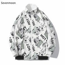 Sevenmoon 오버핏 간략하다 여름남자 데일리 경박스럽다 재킷 도안
