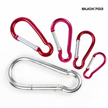 BUCK703 [BUCK703] 카라비너 4파이 5P/비너/캠핑비너/캠핑고리/초경량