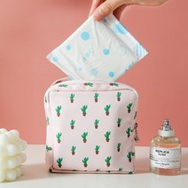 ABM 생리대 파우치 핑크선인장 파우치/이너백/미니파우치/생리대가방/생리대파우치, 단품