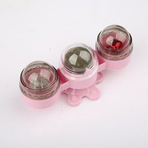 고양이 장난감 놀이기구 오뚜기 깃털 방울 낚시 혼자노는 고양이놀이 쥐돌이, 핑크 바람개비
