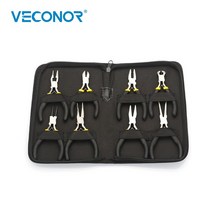 보석 조합 펜치 키트 미니 핸드 펜치 도구 저장 포장 탄소강 다기능 금속 가공 수공구 8 개, 한개옵션0