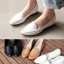 [바닐라슈] 레토스 소가죽 스티치 베이직 탄력몰드창 로퍼슈즈(1.5cm)