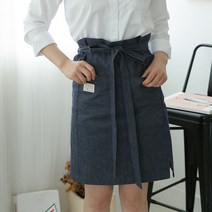 네이처데코 카페 바리스타 랩 허리 앞치마, 무지, 1개