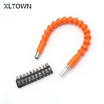 저렴한 XLTOWN 소프트 샤프트 전기 스크루 드라이버 액세서리 롱로드 롱 플렉서블 배치 헤드 10 개, 한개옵션0