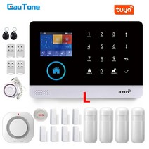 무선초인종 무선차임벨 도어벨 GauTone 스마트 홈 와이파이 GSM 경보 모션 무선 야간 투시 IP Tuya 알렉사, 41.L-103. - EU 플러그