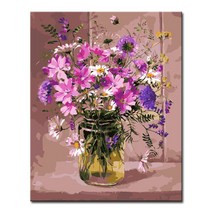 DIY 캔버스페인팅 명화그리기 액자 그림 세트 유화 - 정물 40x50, S11_코스모스 순정