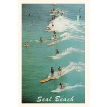 (영문도서) Vintage Journal Seal Beach Surfers Paperback, Found Image Press, English, 9781648118487
