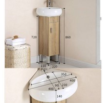 미니세면대하부장 소형 욕실 캐비닛 욕실하부장 화장실 탑볼세면기 좁은 원룸 세면대교체, B 모델