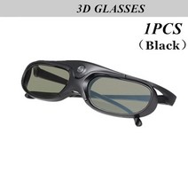 VR VR기기2PCS 3D 액티브 셔터 안경 DLP-LINK Xgimi Z4X/H1/Z5 용 144Hz Optoma Sharp LG Acer H5360 Jmgo, 01 BLACK-1PCS